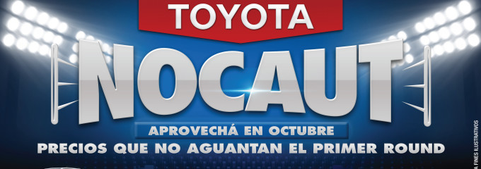 Llegó Toyota Nocaut: precios que no aguantan el primer round